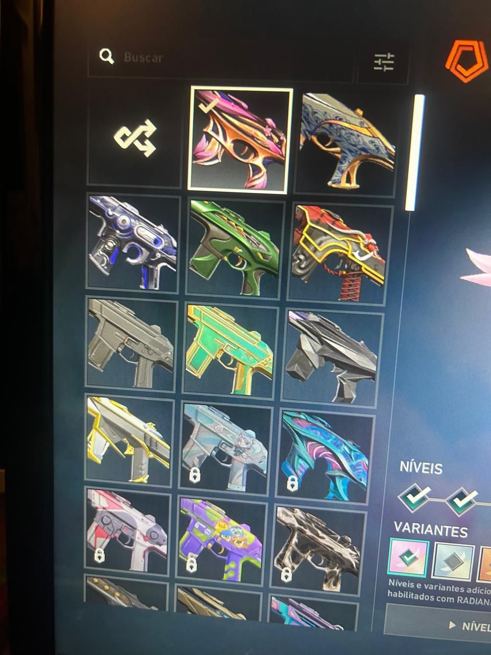 CONTA RIOT VALORANT GOLD e LOL nv. 170 - + SKINS