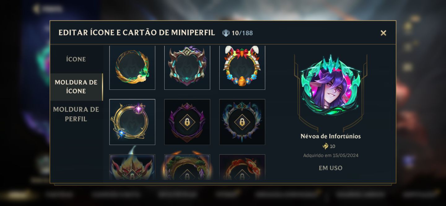 Conta wild rift com skin de passes, skin lendaria e miito mais