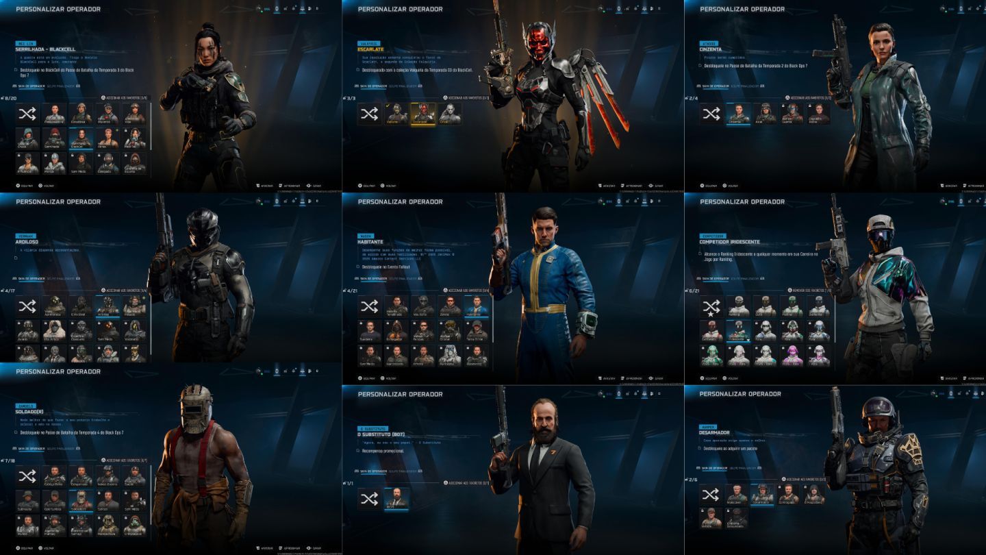 CONTA WARZONE NÍVEL 900+/ T800/ GORDÃO/ IRRIDESCENT MP E WZ/ MUITOS ITENS RAROS