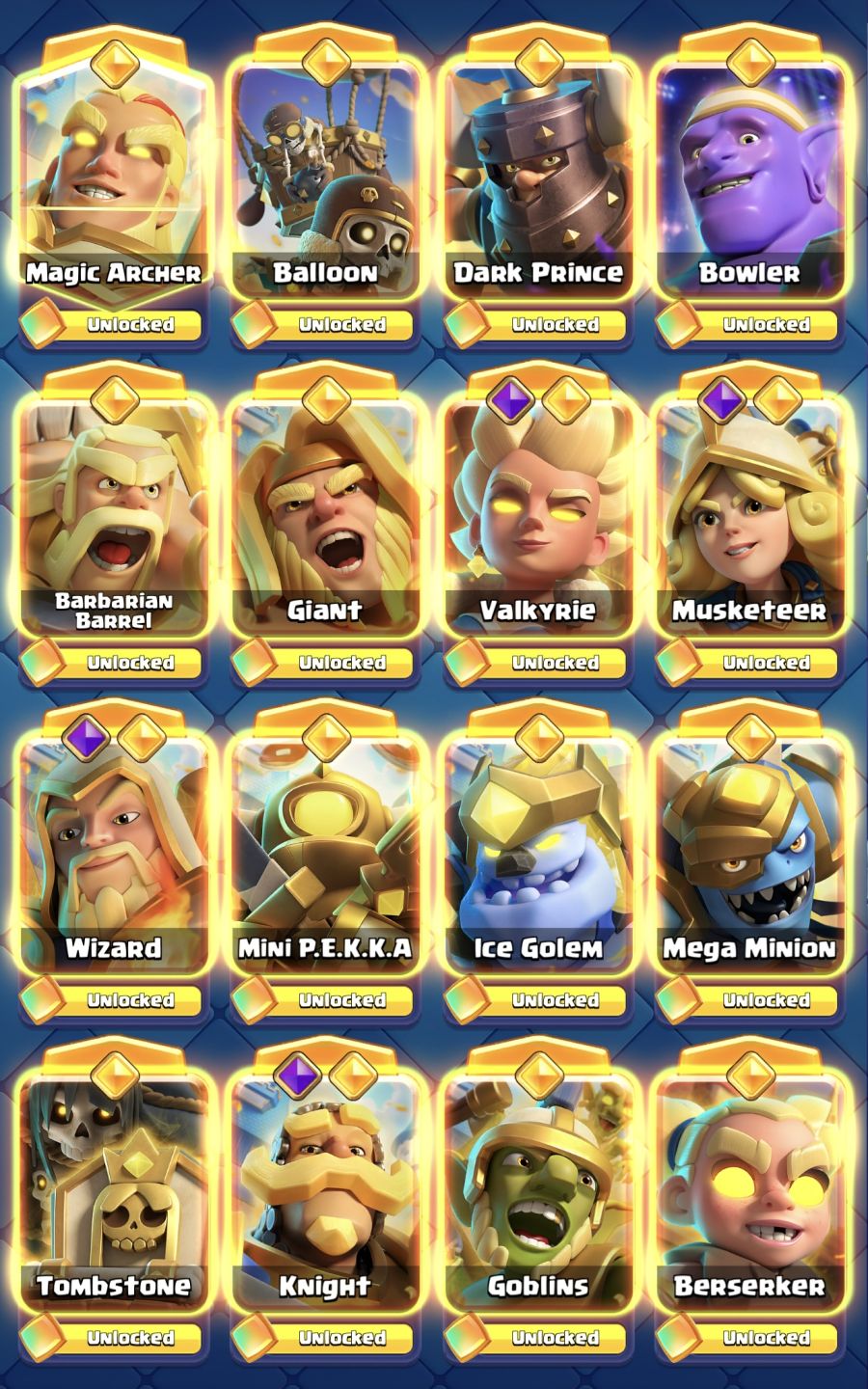 Conta Clash Full Max (todas as cartas/evos/heroi)