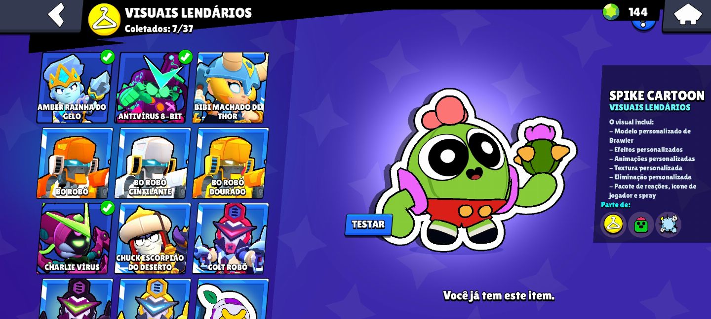 BRAWLS STARS CONTA GEMADA |CHESTER DOURADO|48K DE TROFEUS|PASSE DO FANG