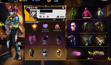 CONTA DE FREE FIRE FULL MANDELA PRIME 7, UMP ATT