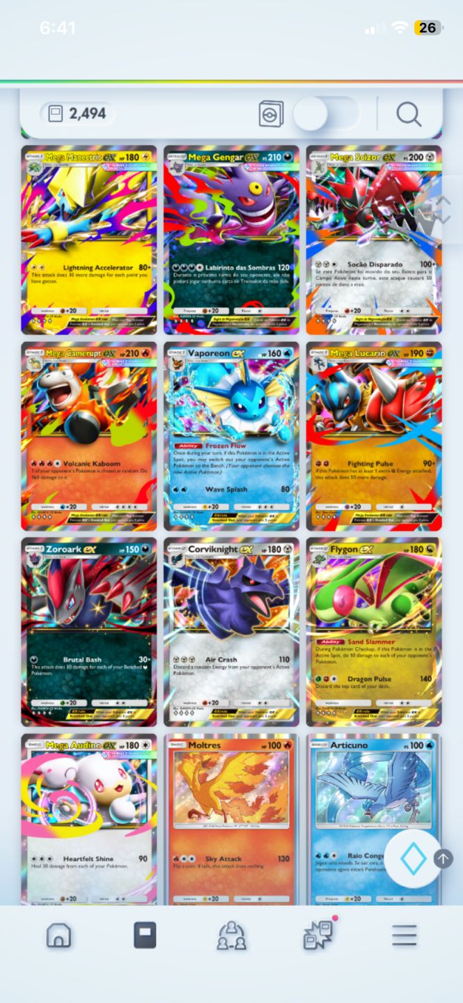 Conta de pokemon tcgp em inglês lvl37 (valor pode ser negociado)