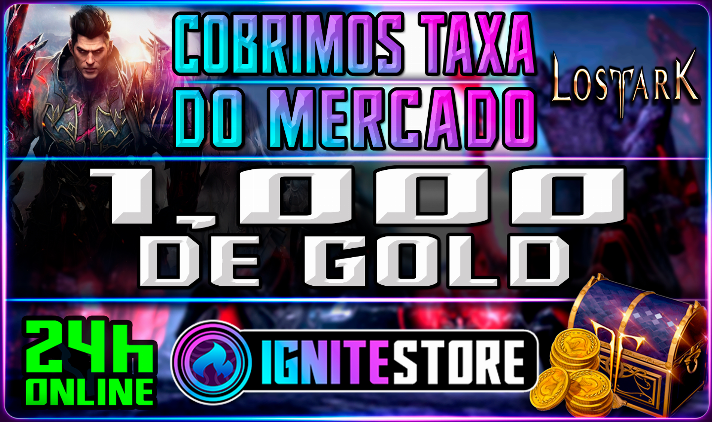 LOST ARK - GOLD - (DESCONTO EM GRANDES QUANTIDADES) - COBRIMOS A TAXA DE 5%