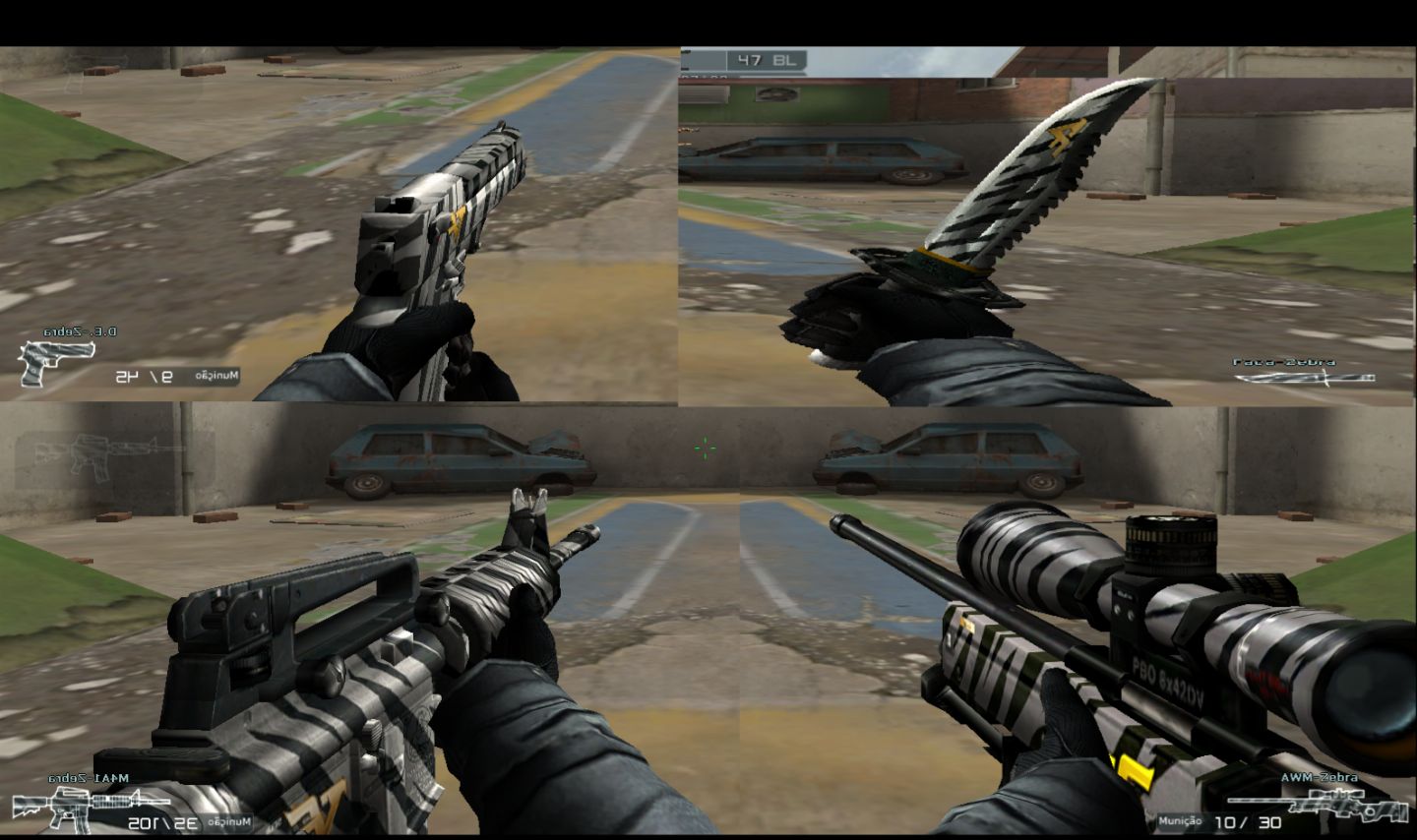 CONTA COM 11 ARMAS DE MERCADO NEGRO. NOVA QUE DA ATÉ 250% DE EXP PERMAENTE