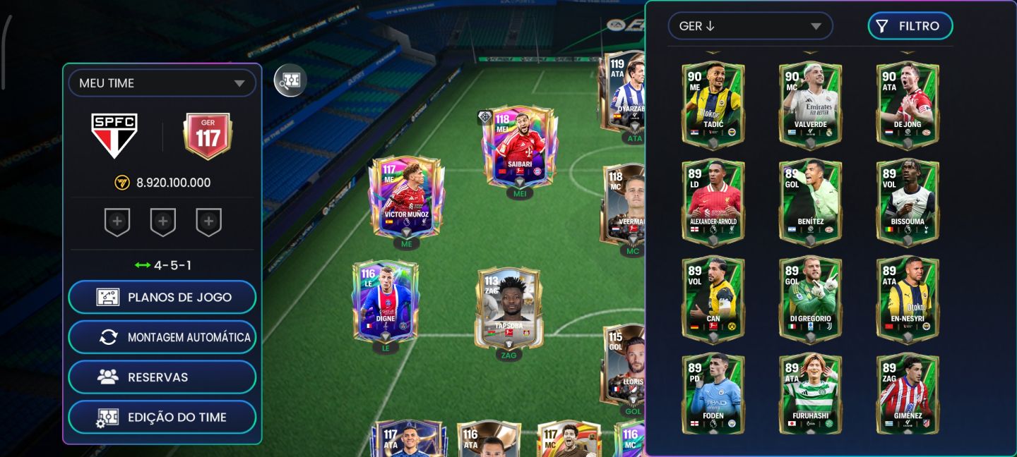CONTA EA FC ANTIGA COM MUITAS GEMAS