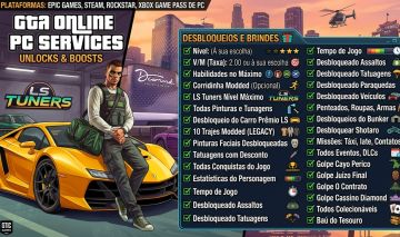 Dinheiro e Desbloqueio GTA V PC