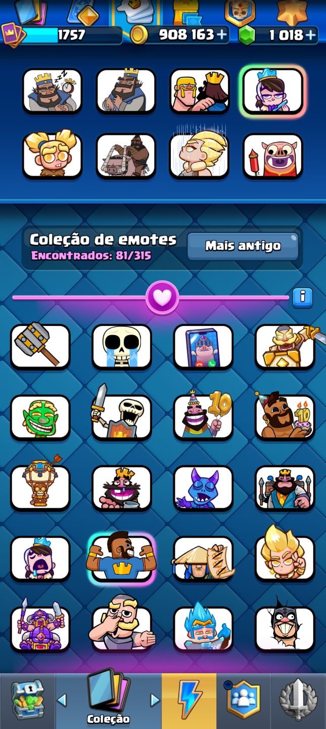 CONTA CLASH ROYALE-13.5k TROFÉUS| ARENA 32 | 17 EVOLUÇÕES | 9 HERÓIS | NÍVEL 16