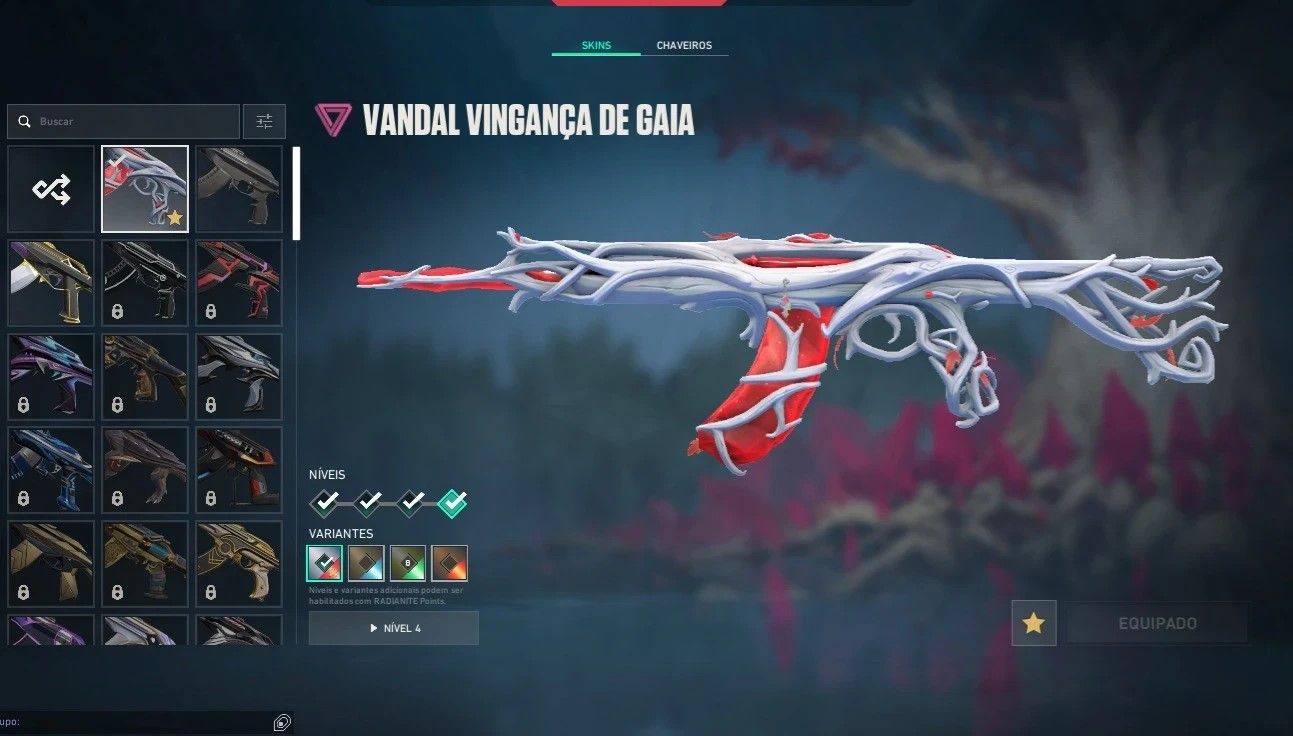 Conta Valorant Vandal Vingança de Gaia, Platina 1