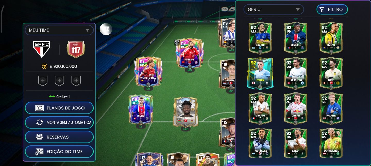 CONTA EA FC ANTIGA COM MUITAS GEMAS
