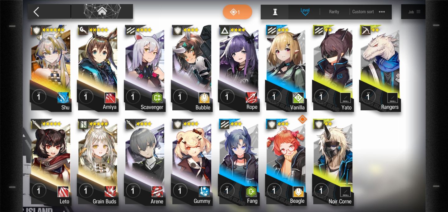 ARKNIGHTS LVL 1 SHU