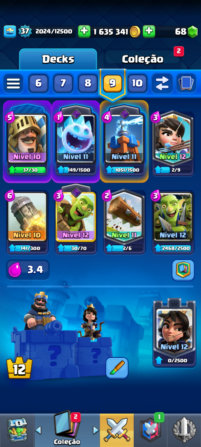 CONTA DE CLASH ROYALE MUITO BOA