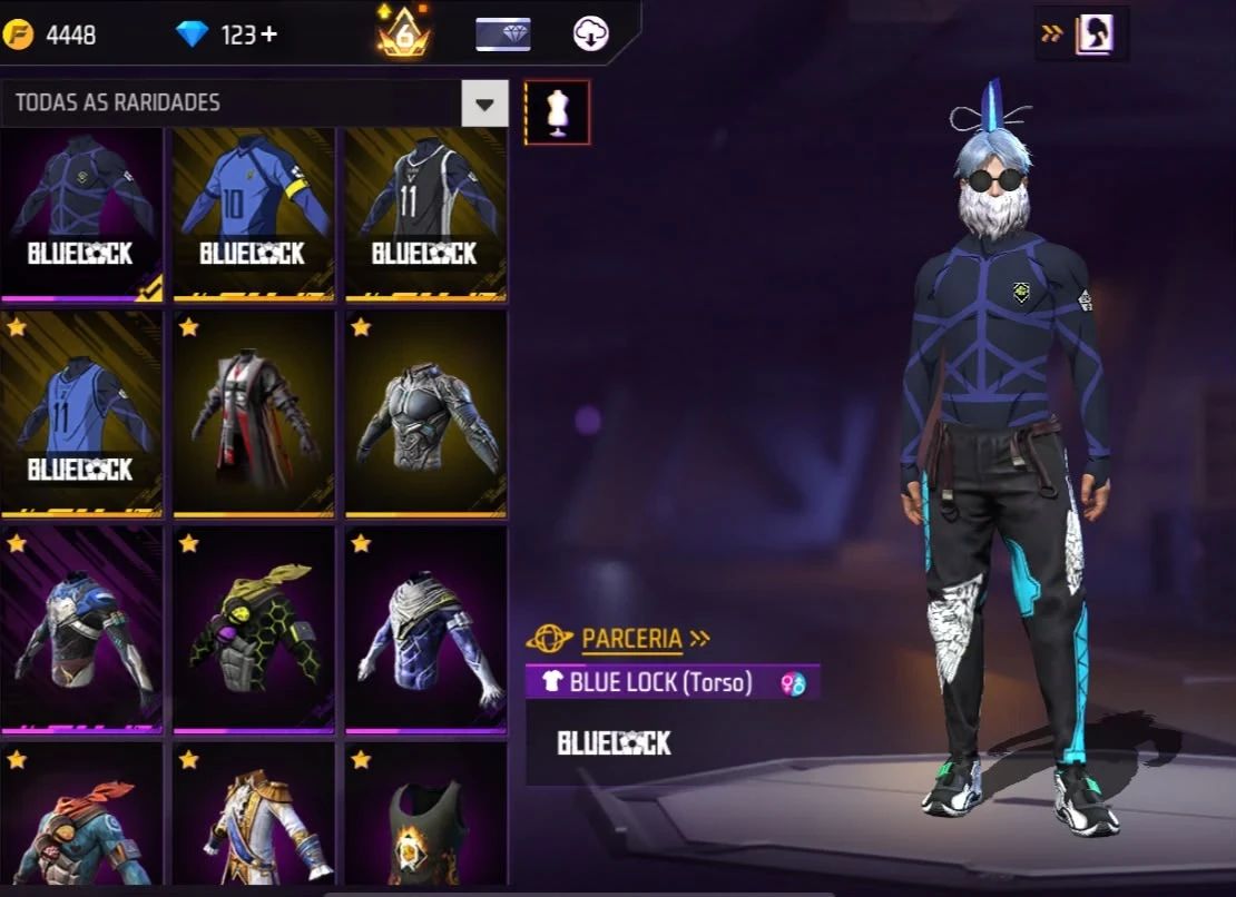 Conta Free Fire Rara Gemada com Steampunk, Angelical, Punho, Bandeirao, Barbinha