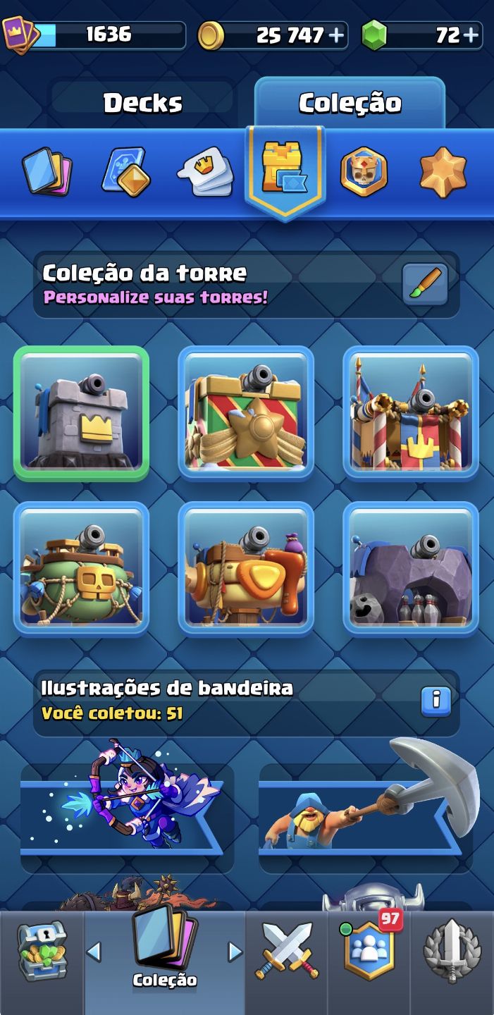 Conta Clash Royale 12K +2.6 Full lvl 16 + Torre 16