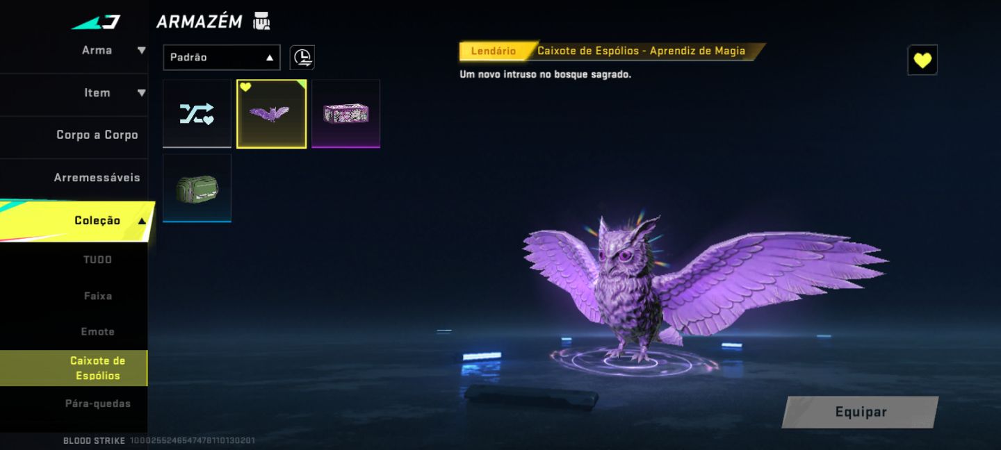CONTA DE BLOOD STRIKE COM P90 CRISTAL HEMATICO + M700 IRIDIANO!