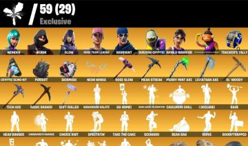 CONTA COM 400 SKINS + WONDER + IKONIK + MINTY + GLOW + STW OG + MUITO TRYHARD