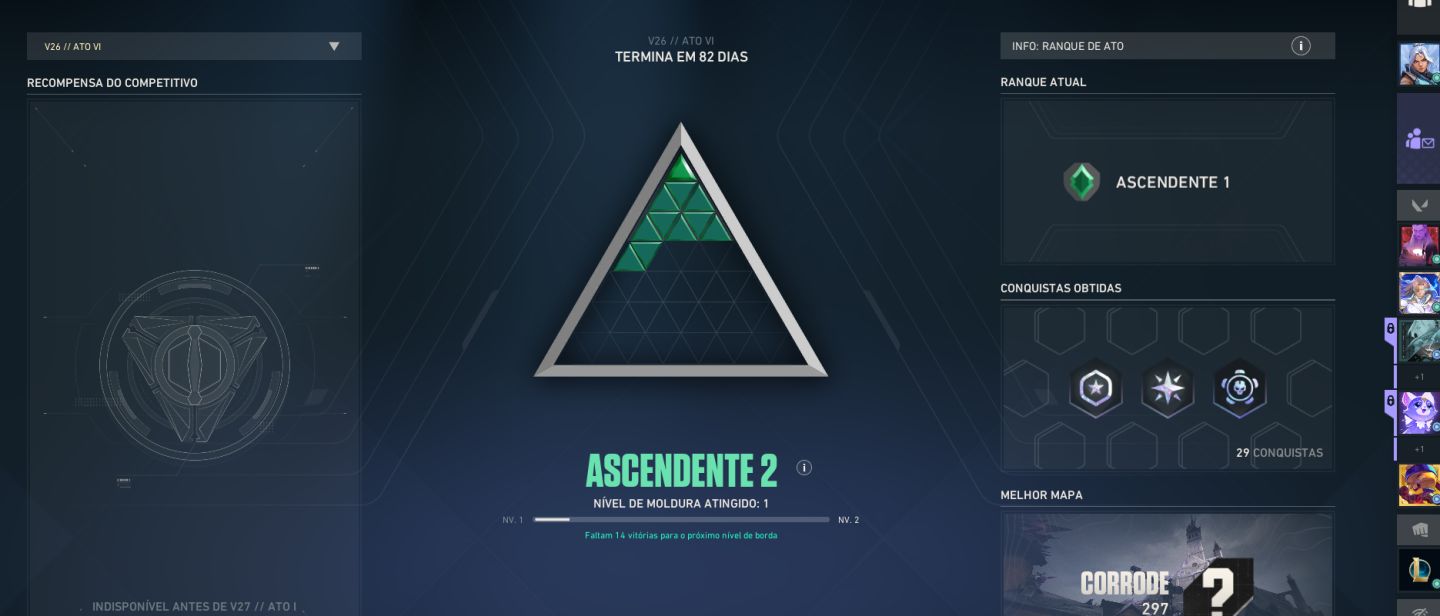 Conta de Vava com 72 Skins de Loja, Incluindo Pacotes Champions