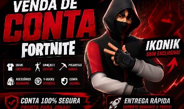 Conta Fortnite S5 +IKONIK+NVidia Bundle+ Skin Intel e Apple
