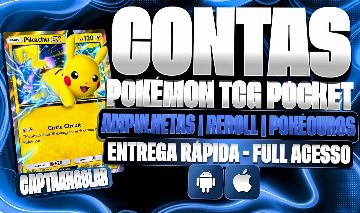 [POKÉMON TCG POCKET] CONTAS | CARTAS EX | GOD PACK | REROLL | AMPULHETAS
