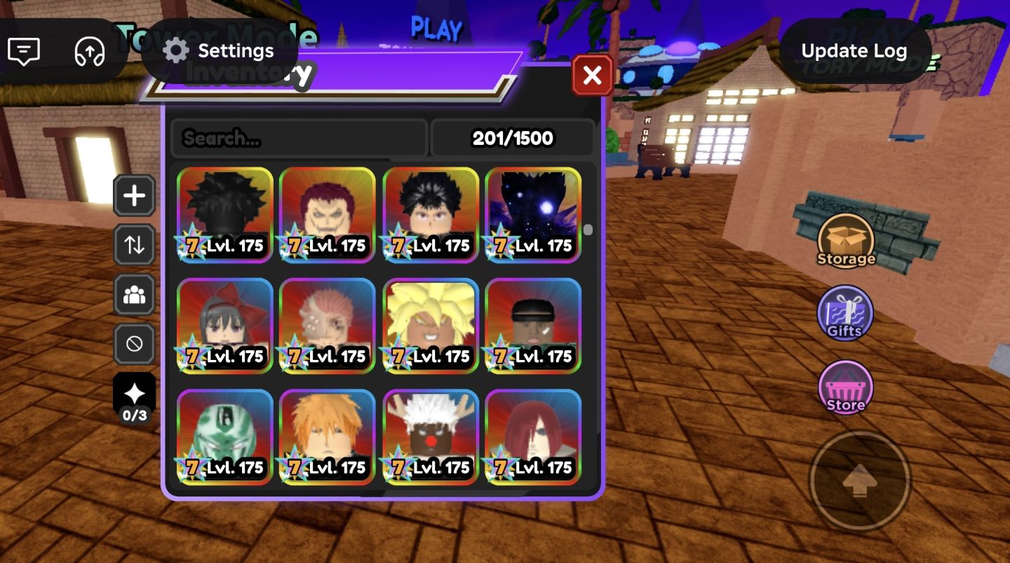 CONTA NÍVEL 1037 ALL STAR TOWER DEFENSE OG