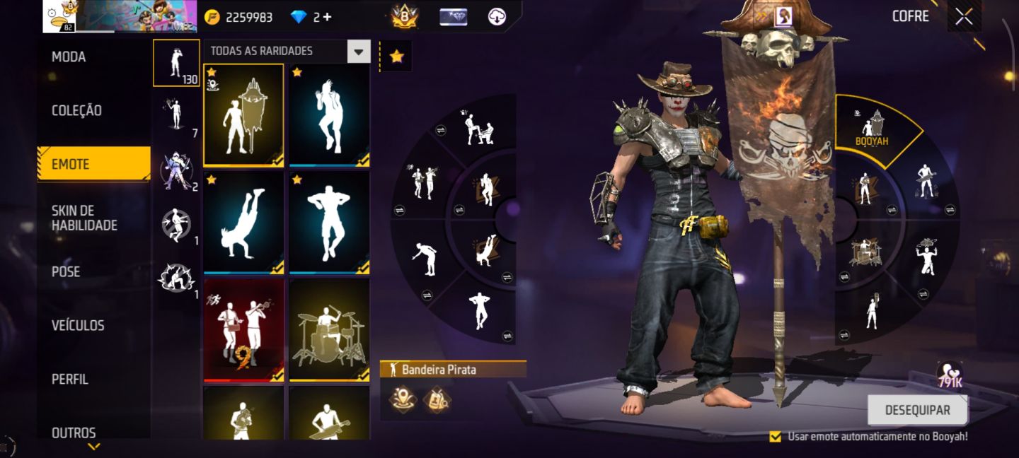 CONTA FREE FIRE EXCLUSIVA SEMI FULL E MUITO RARA!
