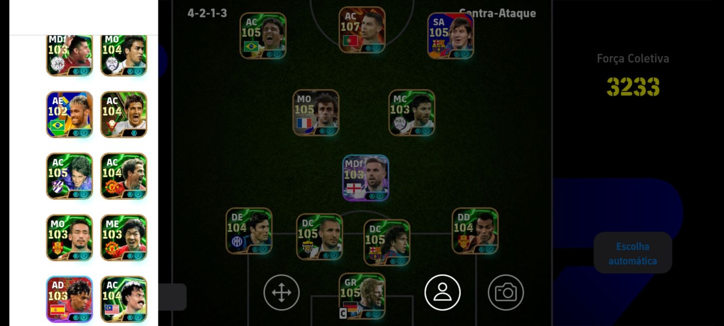 Conta efootball épica com vários Big Time
