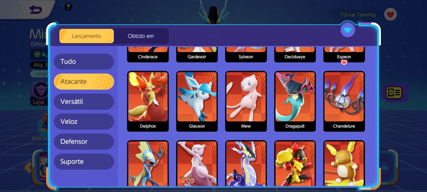 CONTA POKEMON UNITE LVL 61 RARA 2021