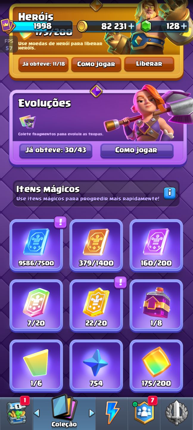 Conta Clash Royale 9 anos