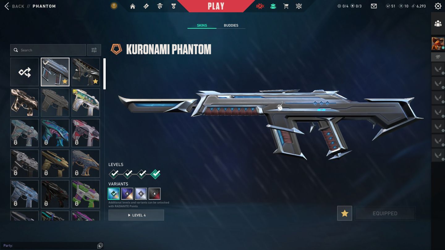 Promoção! 2K Gastos Conta Valorant: 4 Facas + 7 Vandals + 4 Phanthons