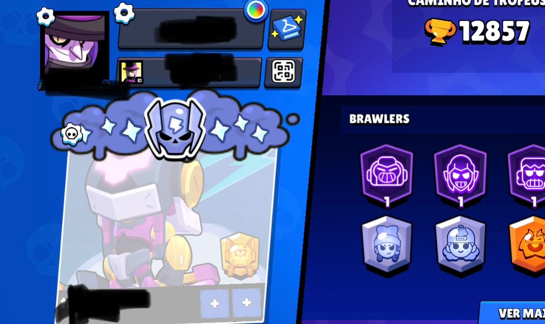 Brawl stars conta boa com foco em upar!!
