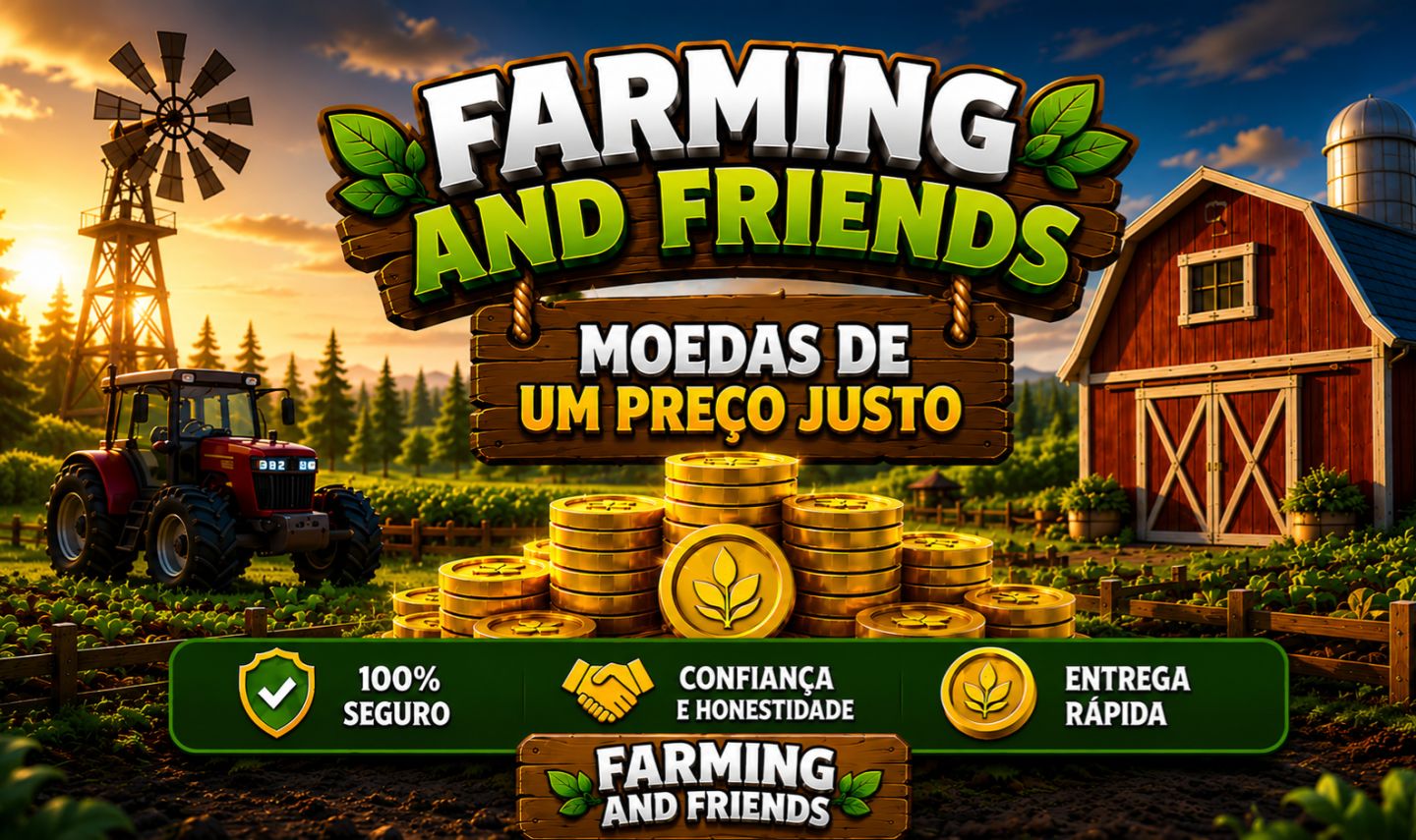 Farming and Friends Moedas com Preço Justo e Entrega Rápida