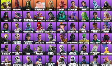 Conta Fortnite INSANA 82 Skins | Psycho Bandit, Skull Trooper + 28 Pagas
