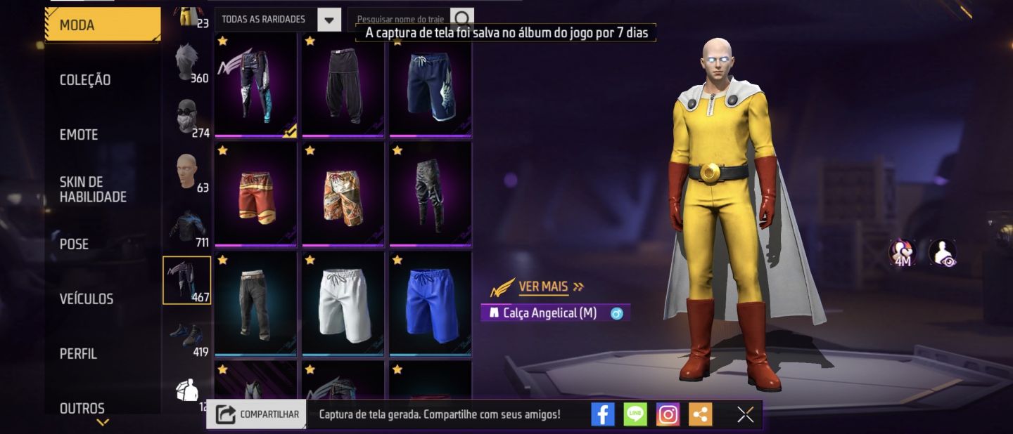 CONTA SUPER RARA DE FREE FIRE