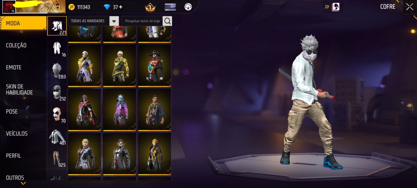 CONTA DE FREE FIRE COM MELHOR UMP ATRIBUTADA DO JOGO!