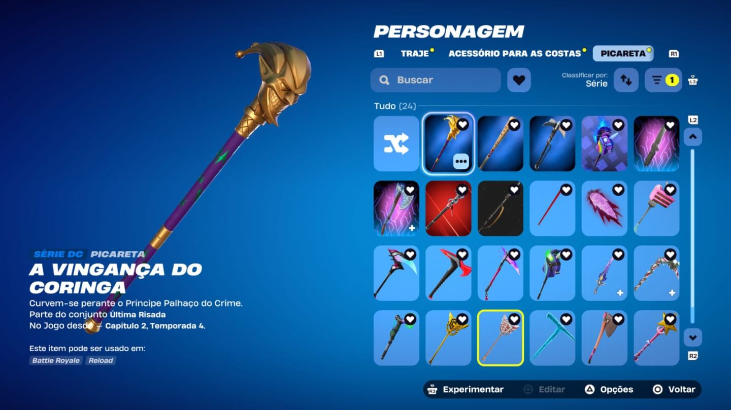 Conta rara de fortnite/ Fundador temp 9 cap 1 até final cap 6 (preço negociável)