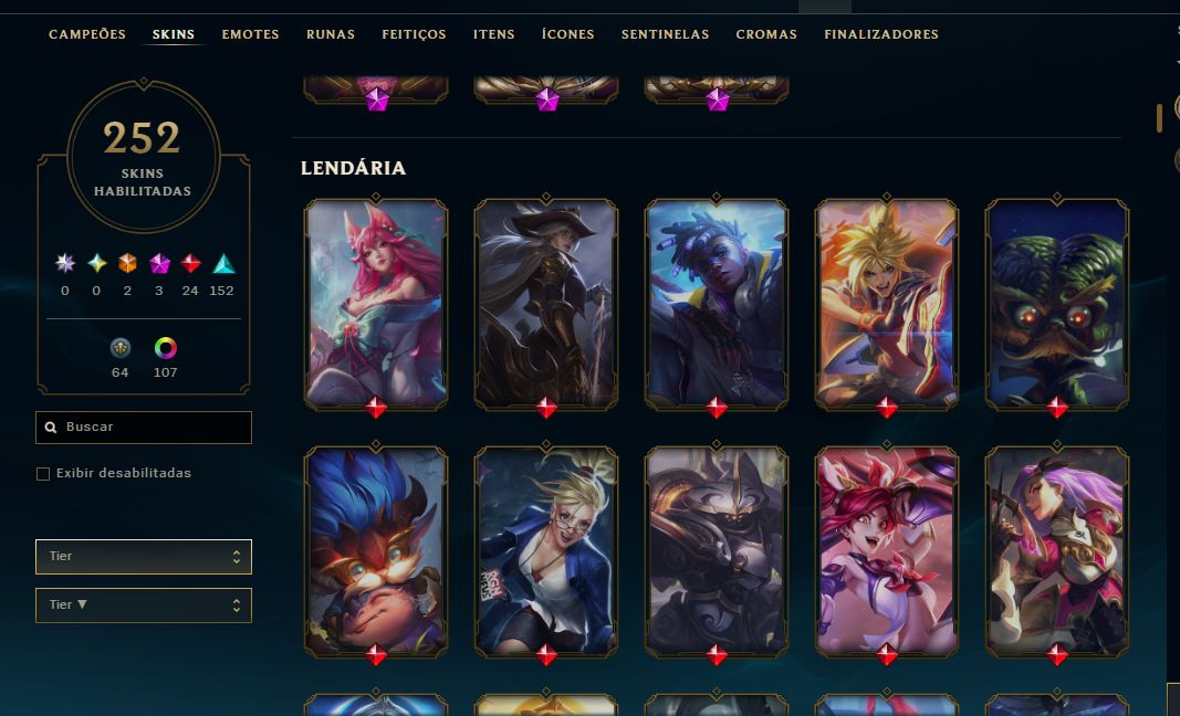 CONTA FULL ACESSO | 252 SKINS | R$1350 GASTOS | NV 570