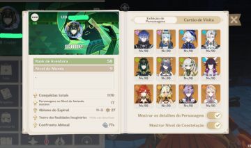 Conta Genshin Impact AR58 11 T5 Limitados + Durin C3 + BISS | Meta Atual