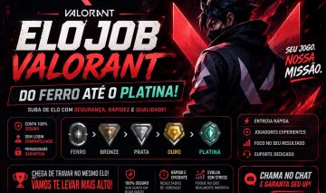 ELOJOB VALORANT | FERRO ATÉ PLATINA | RÁPIDO E SEGURO
