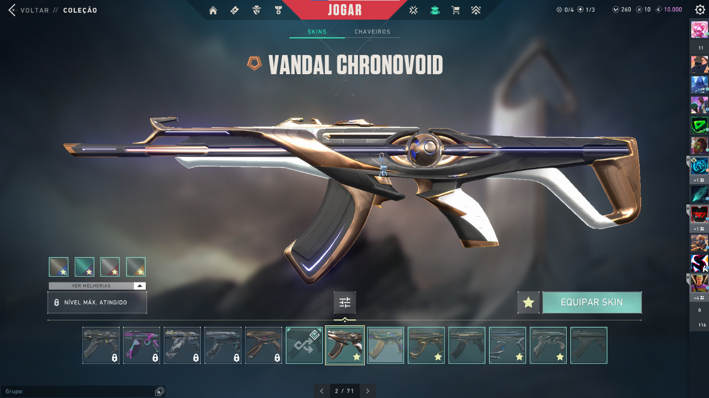 Conta de Valorant com diversas skins