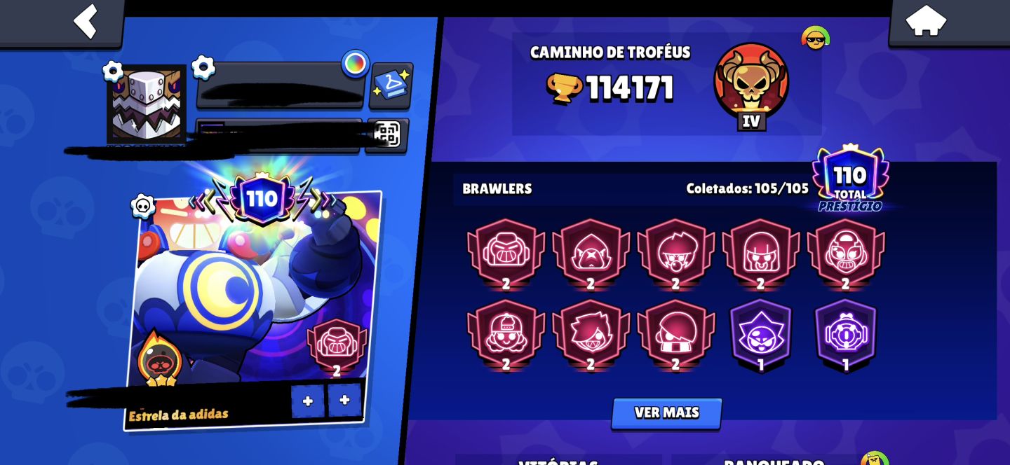 Conta do Brawl Stars a venda|| 114171 troféus|| Todos os 105 Brawlers