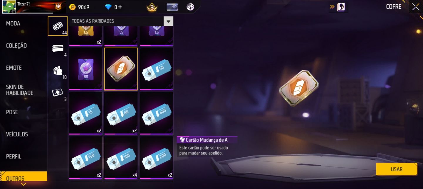 CONTA FREE FIRE 14 PASSES ANTIGOS