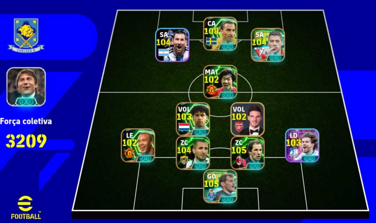 Conta de efootboll com Ibra 109