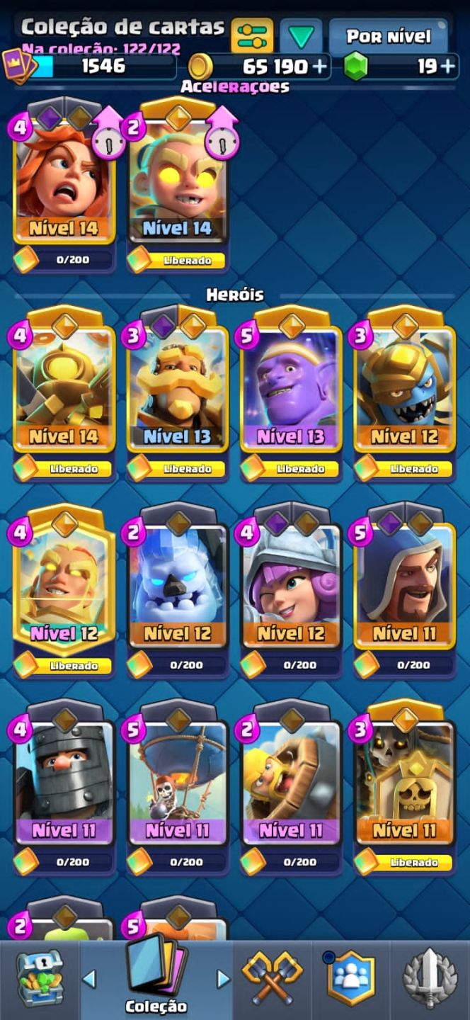 CONTA ÚNICA!!! Clash Royale conta avançada