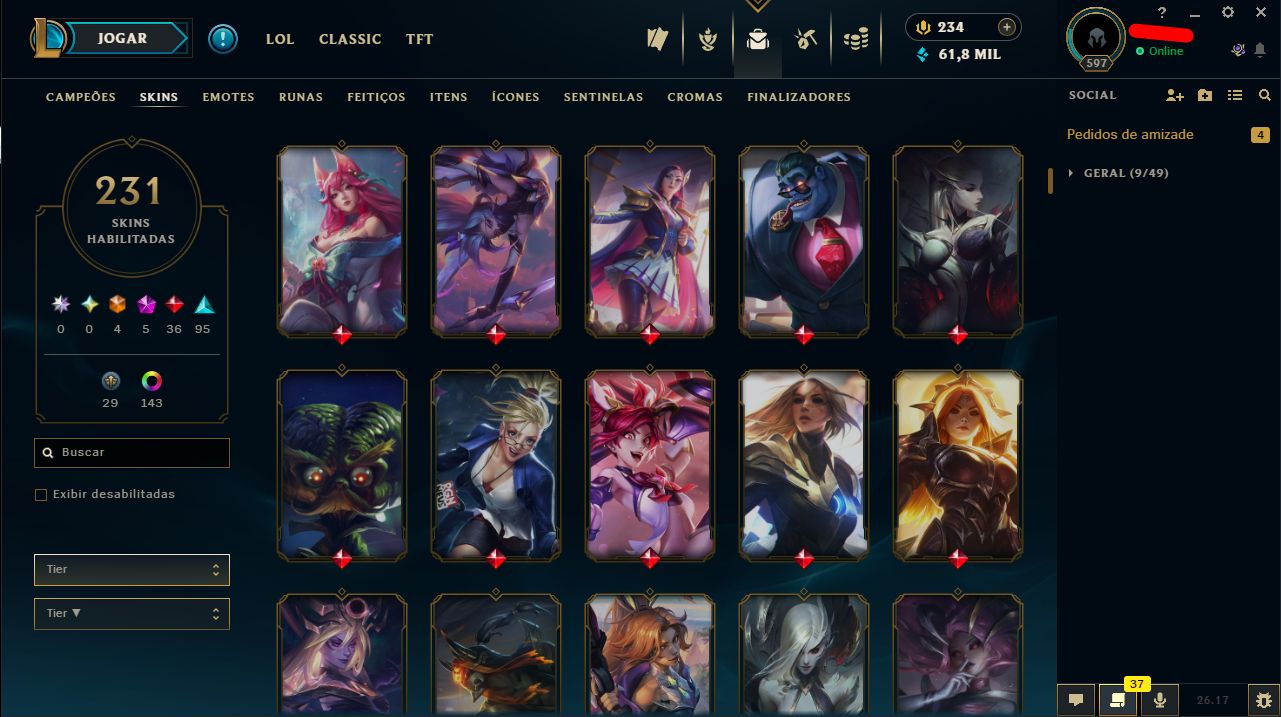 Conta de Lol/Valorant/Full Acesso / Bundle Champions 26 / Entrega Rápida