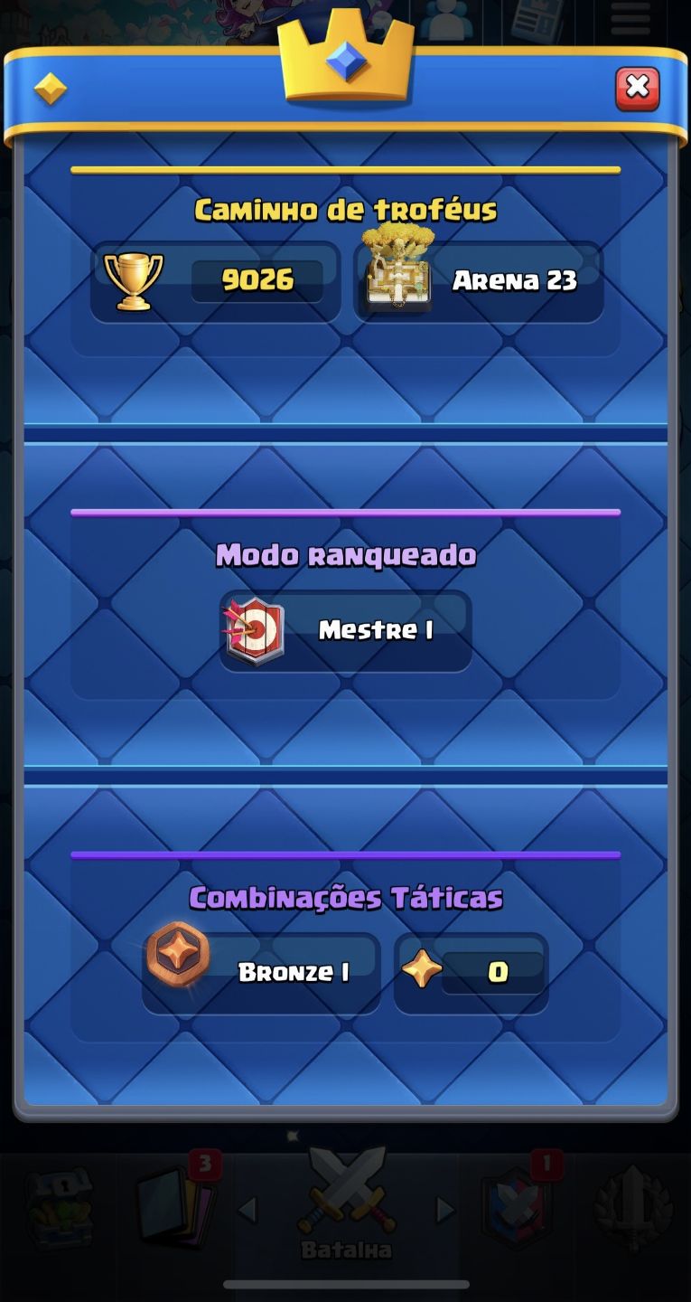 CONTA CLAHS ROYALE NVL 50 AR 23 (PREÇO DE NOIA)