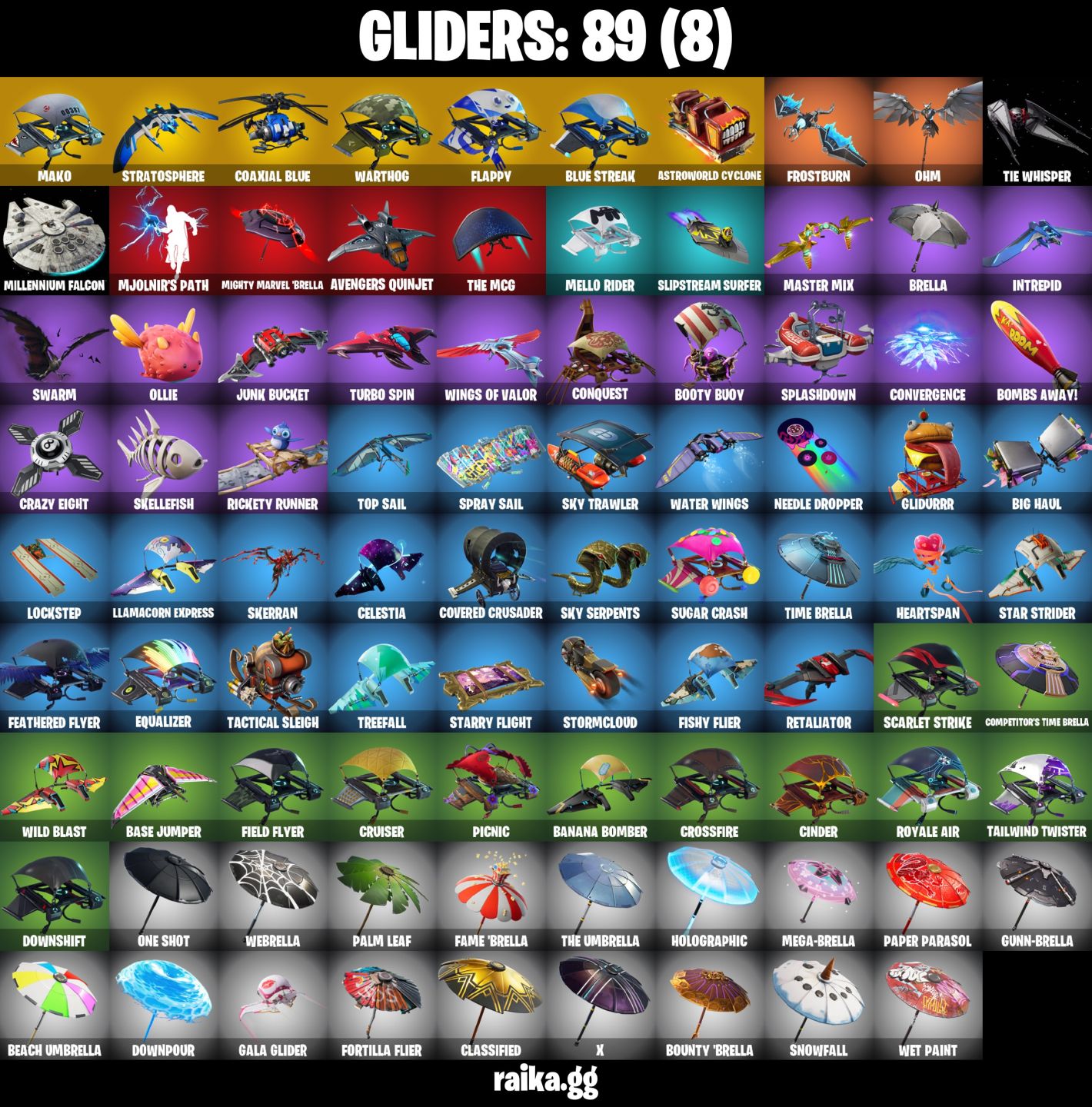 153 skins + Neo Versa + Travis Scott + Astro Jack + World Warrior Rogue Agent