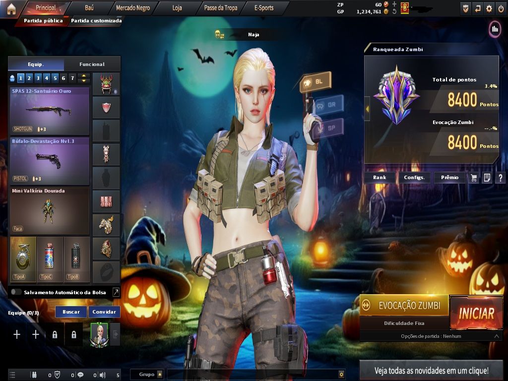 CONTA MARECHAL,BUFF 7,COM 5 ARMAS DE CRITICO MZ,CHEYTAC,CYBORG,USP,EMAIL ON