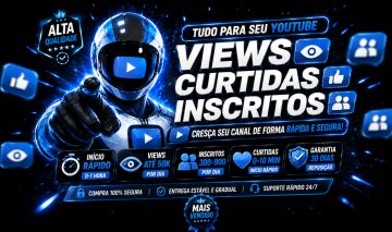 Visualização, Curtida e Inscritos | Entrega Rápida + Garantia