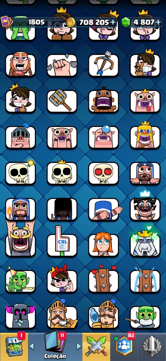 9 ANOS Clash Royale 14K+ Troféus 24 Cartas Nvl 16 560k Pts de Elite Full