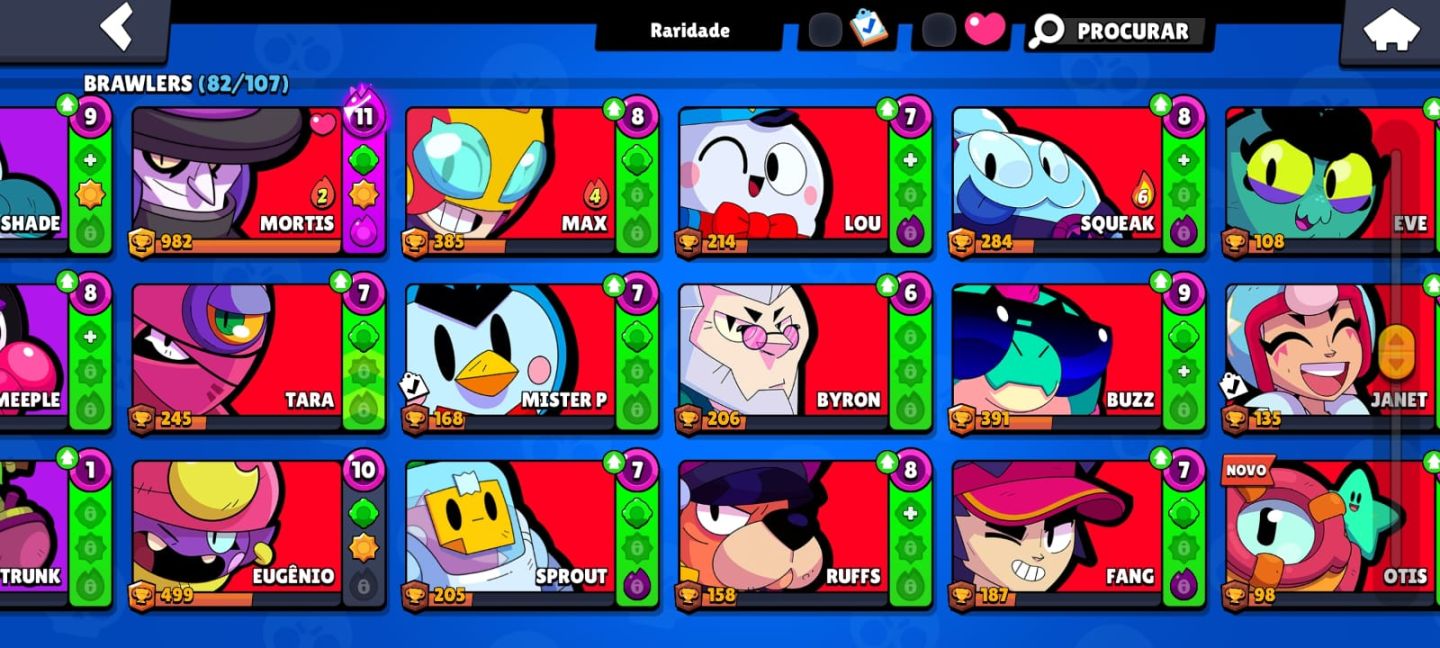 CONTA DE BRAWL STARS 26K TROFÉU + PERS ESPECIAIS (LEN,MIT,ÉP)
